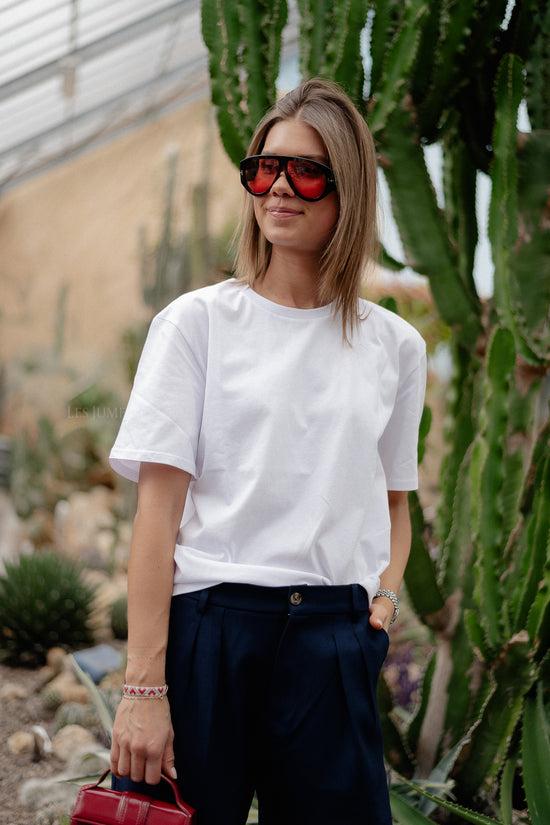 les jumelles Milly T-shirt optic white