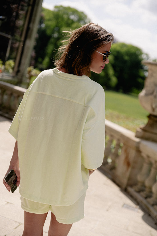 Les Jumelles Naram Oversized Shirt Citroensorbet