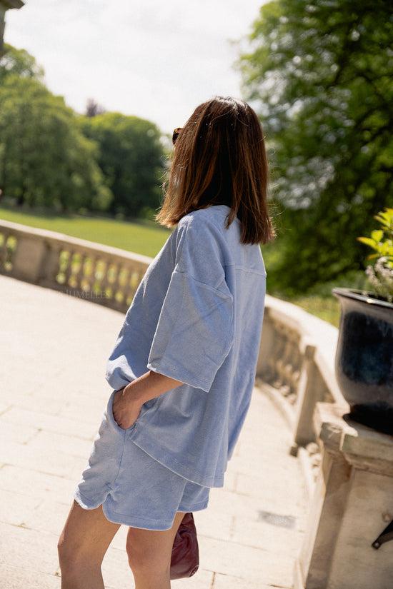 Les Jumelles Naram Oversized Shirt Lavendelblauw