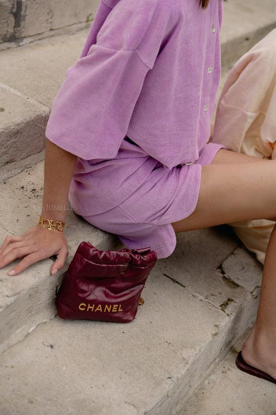 Les Jumelles Naram Oversized Shirt Zacht Fuchsia