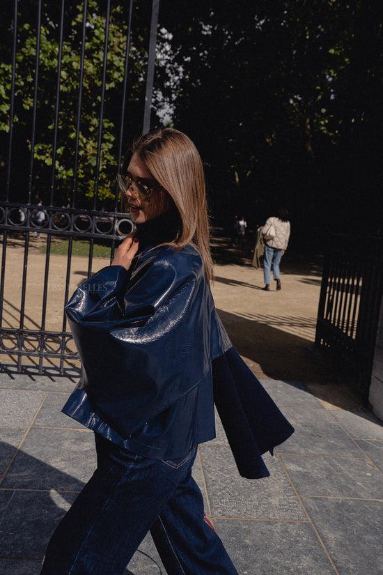 Les Jumelles Noa Sjaal Marineblauw