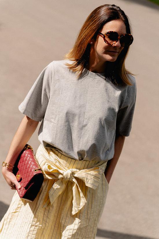 les jumelles Nola T-shirt grijs melange