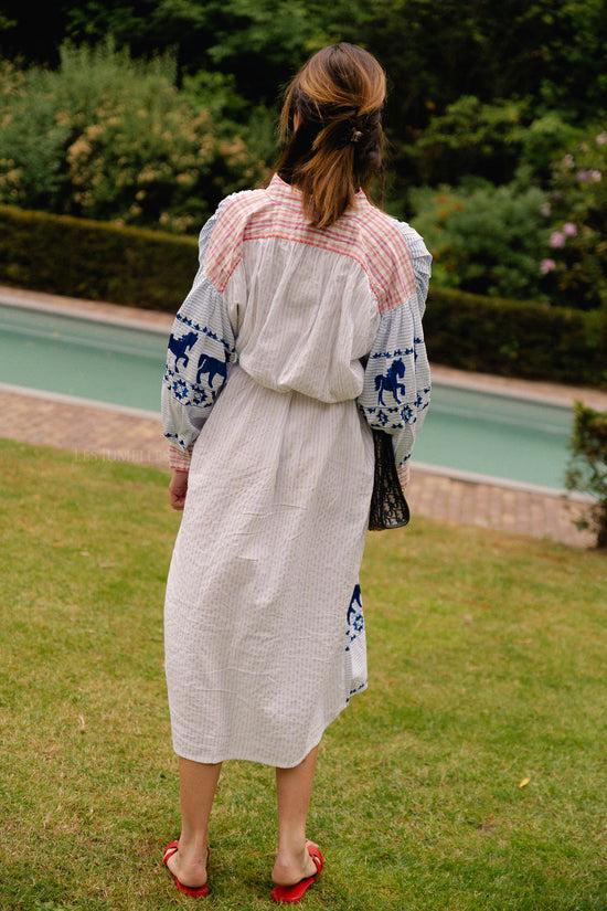 Les Jumelles Nora Geborduurde Maxi-jurk Multicolor