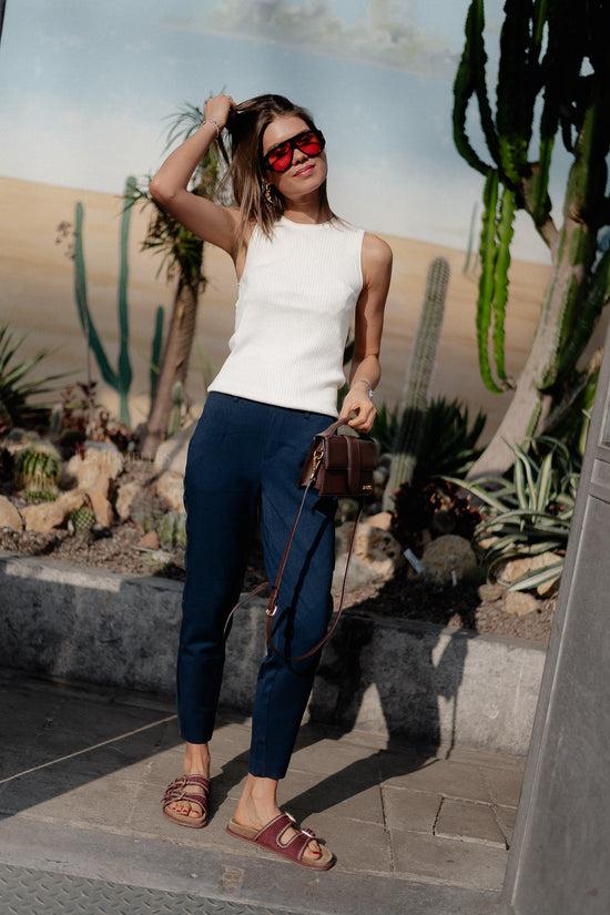 Les Jumelles OBJLisa Slim Pant Sky Captain