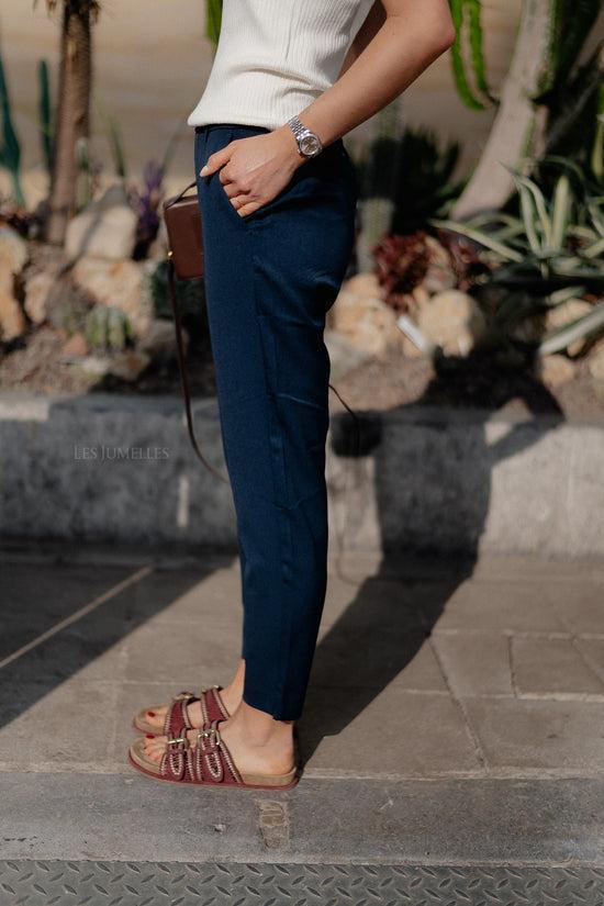 Les Jumelles OBJLisa Slim Pant Sky Captain