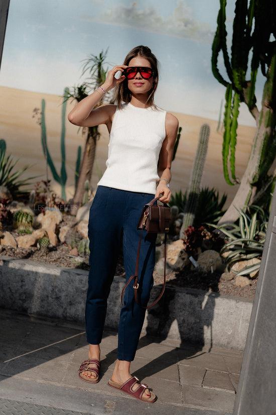 les jumelles OBJLisa slim pant sky captain