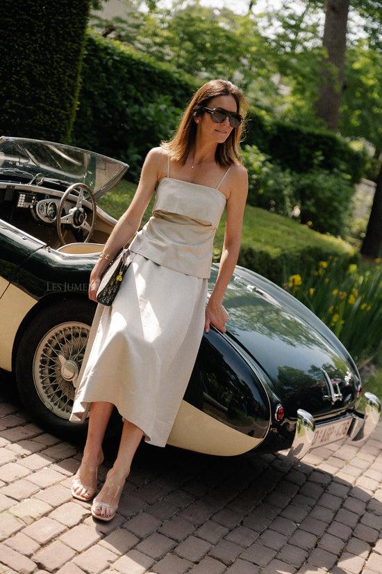 Les Jumelles OBJRia SL Slim Top Vapor Blue