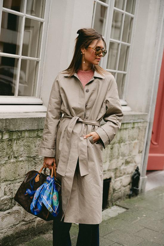 Les Jumelles OBJVega LS Long Coat Desert Taupe