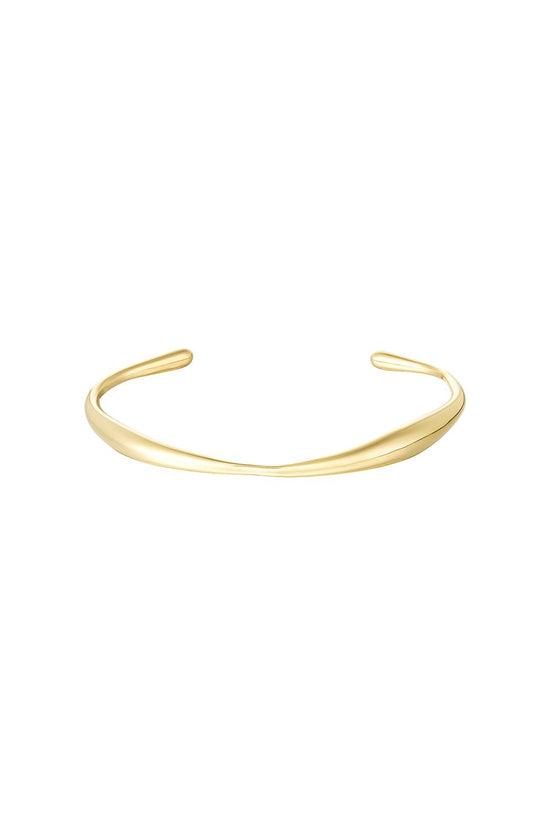 les jumelles Organic shape bracelet gold