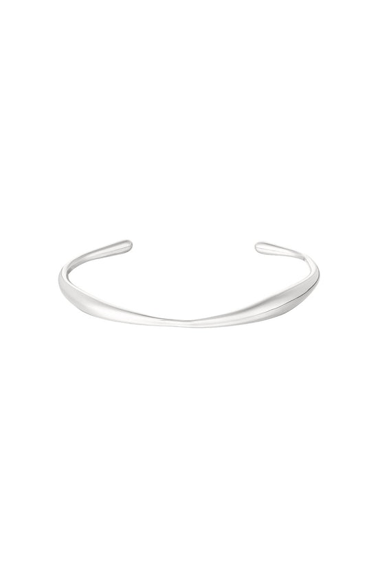les jumelles Organic shape bracelet silver