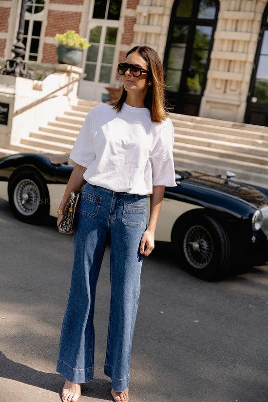 Les Jumelles Oversize Xia T-shirt Optic White