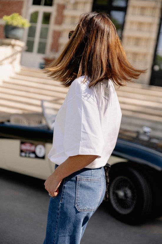 Les Jumelles Oversize Xia T-shirt Optic White