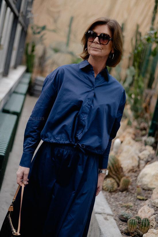 Les Jumelles Parallel Shirt Navy