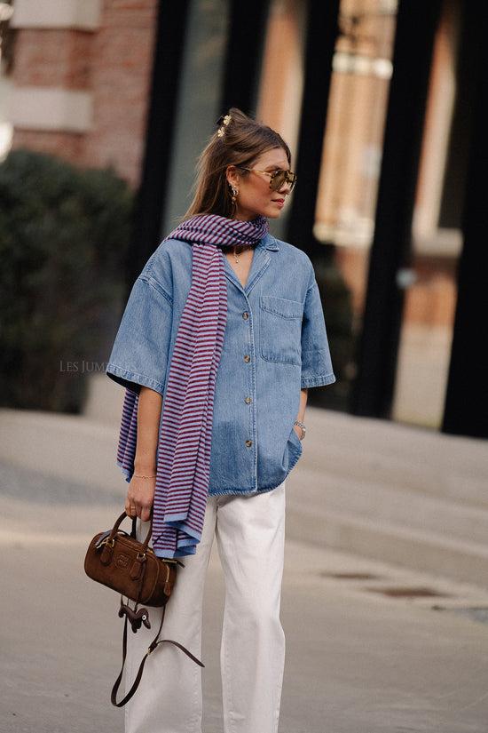 Les Jumelles Pheline Shirt Mid Blue