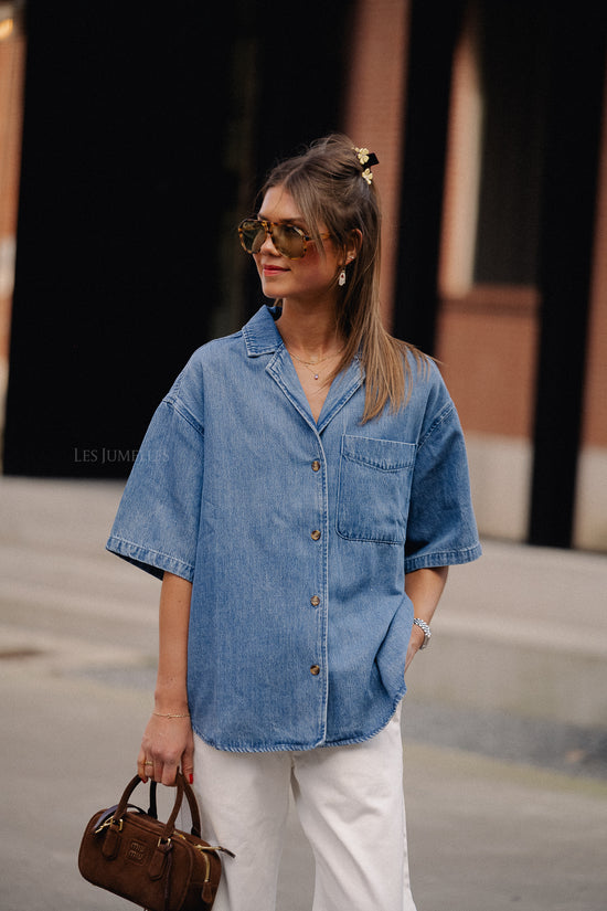 les jumelles Pheline shirt mid blue