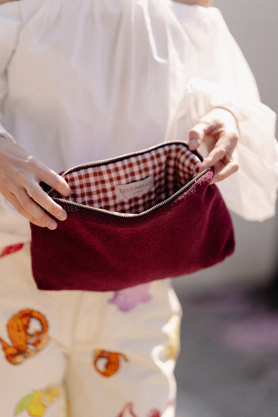 Les Jumelles Pia Toilet Bag Burgundy