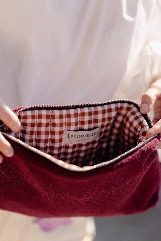 Les Jumelles Pia Toilet Bag Burgundy