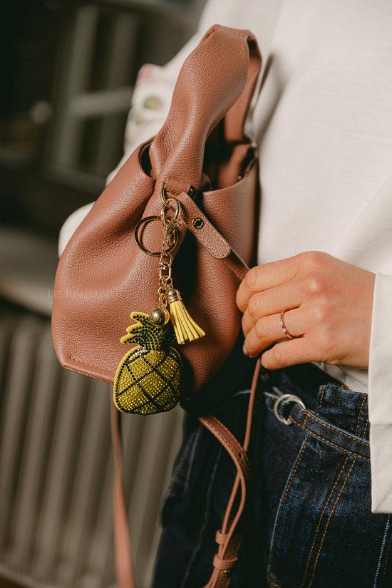 les jumelles Pineapple keychain strass