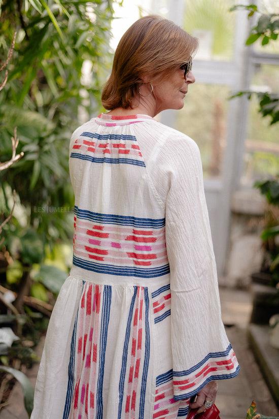 Les Jumelles Power Long Dress Navy/red