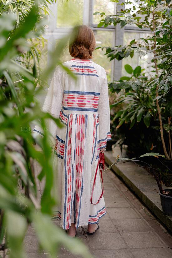 Les Jumelles Power Long Dress Navy/red