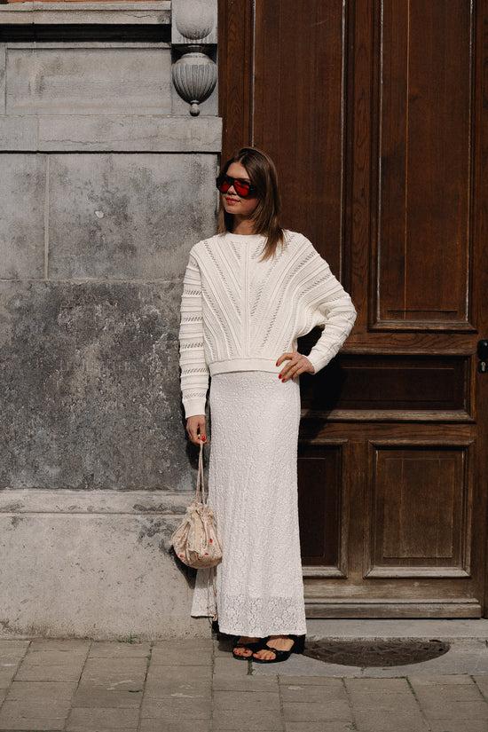 Les Jumelles Prador Openwork Jumper Offwhite