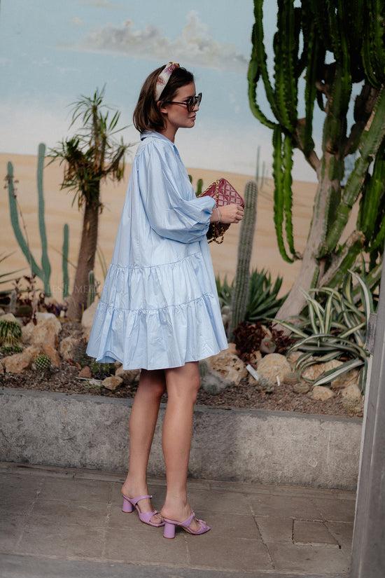 Les Jumelles Precious Short Dress Light Blue