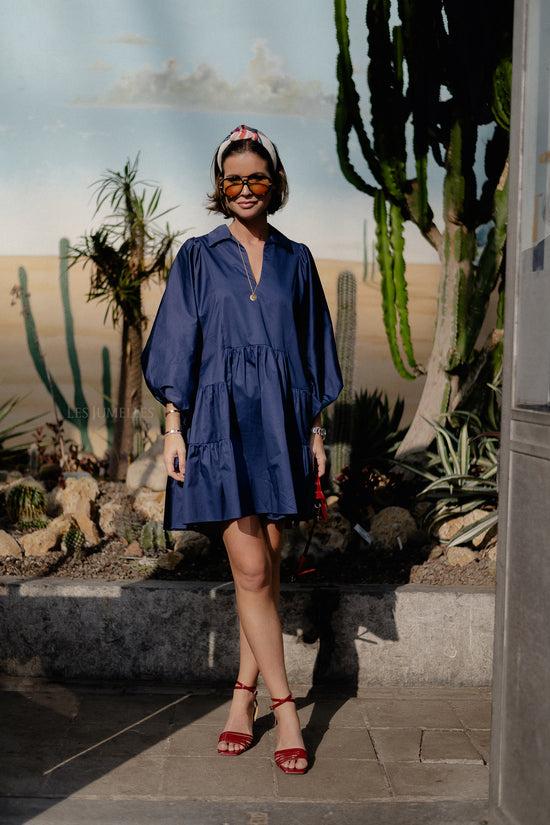Les Jumelles Precious Short Dress Navy