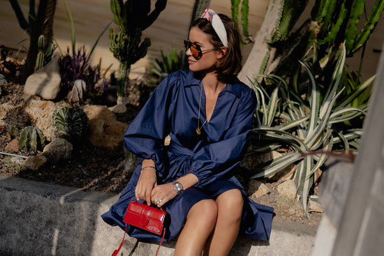 Les Jumelles Precious Short Dress Navy