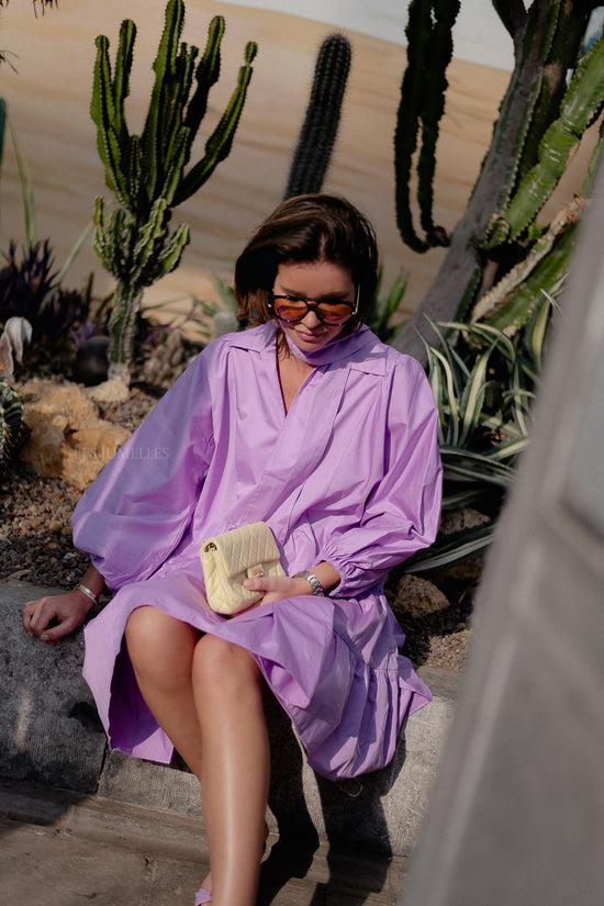 Les Jumelles Precious Short Dress Violet