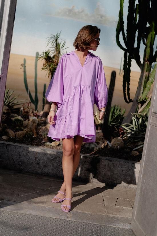 Les Jumelles Precious Short Dress Violet