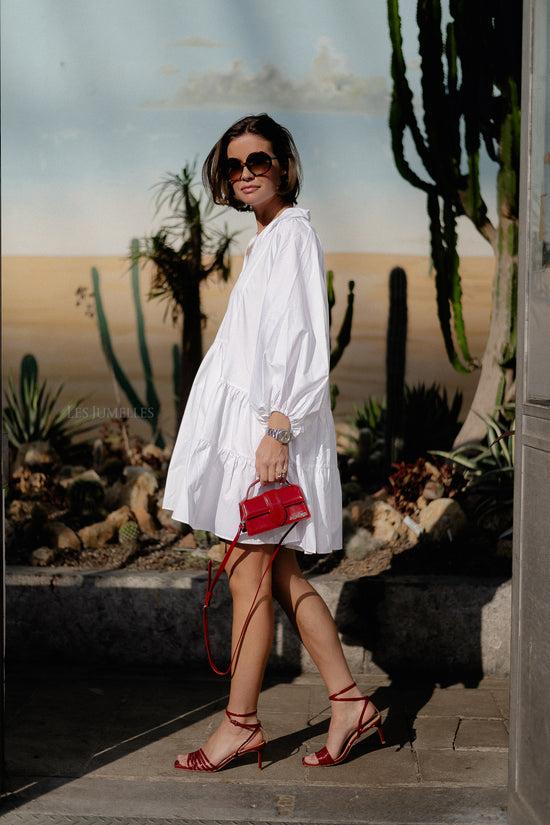 Les Jumelles Precious Short Dress White