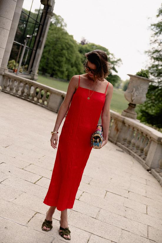 Les Jumelles Rebekka Jurk High Risk Rood