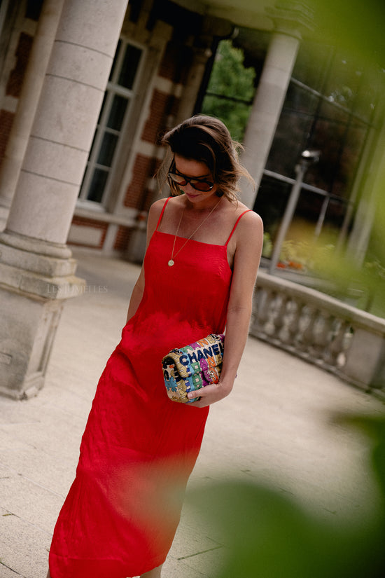 les jumelles Rebekka jurk high risk rood