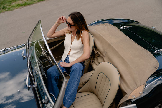 Les Jumelles Rike Vest Antique White