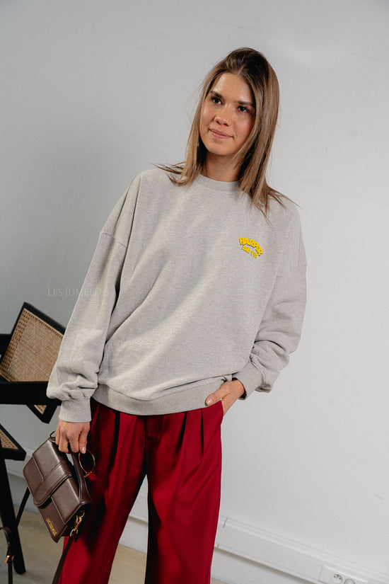 Les Jumelles Rollthedice Sweater Grey Melange