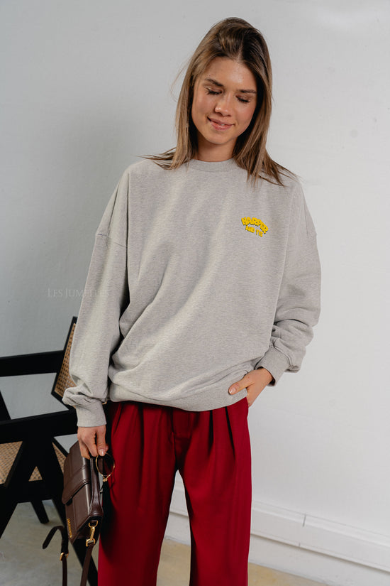 Les Jumelles Rollthedice Sweater Grey Melange