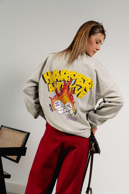 Les Jumelles Rollthedice Sweater Grey Melange