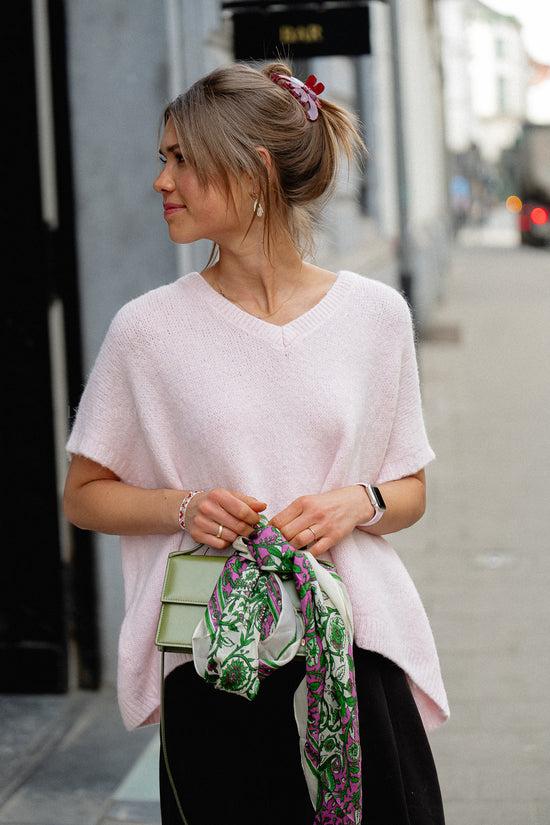 Les Jumelles Rosaisley Sia Sjaal Berkenwit