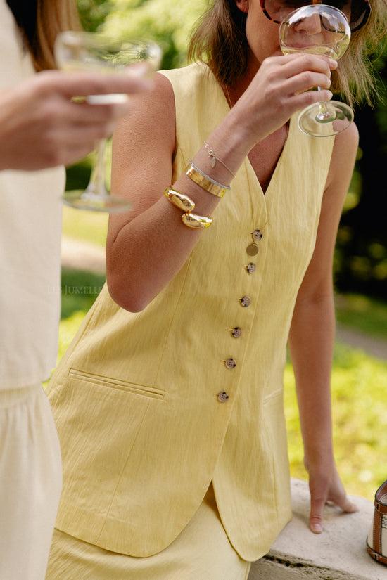 Les Jumelles ROUEtienne Vest Ananas Schijf