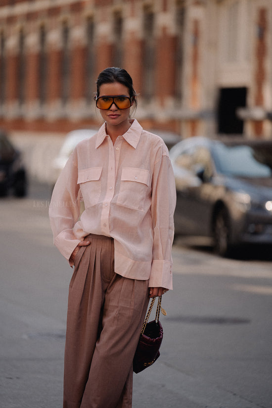 les jumelles Saara shirt rose smoke