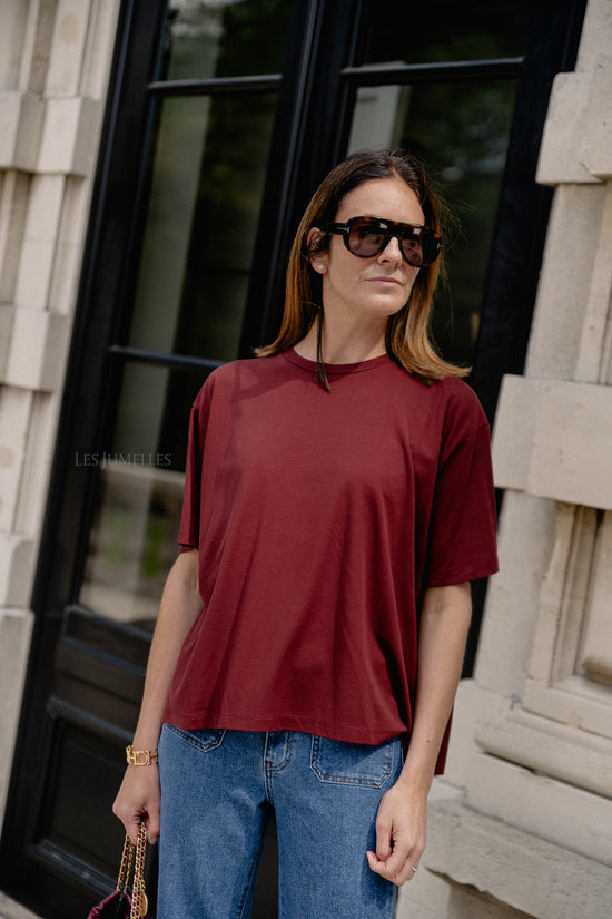 Les Jumelles Sadie T-shirt Burgundy