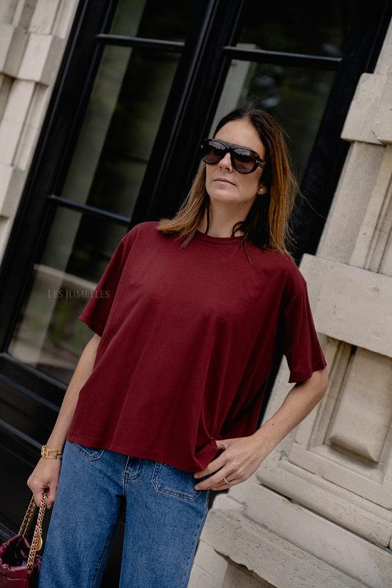 Les Jumelles Sadie T-shirt Burgundy