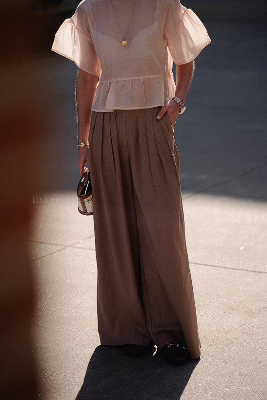 les jumelles Sandy trousers brownie