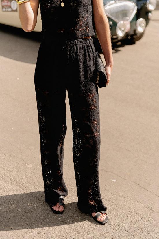 Les Jumelles Savanna Broek Zwart