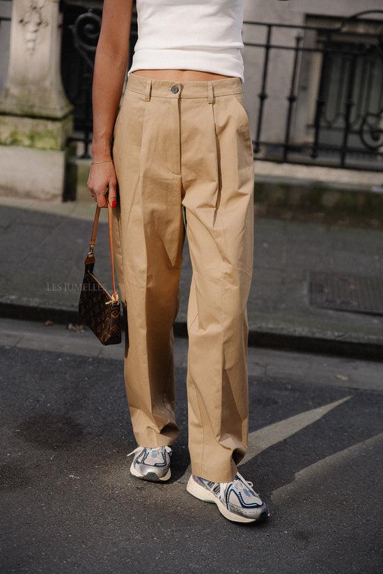 les jumelles Shari trousers beige