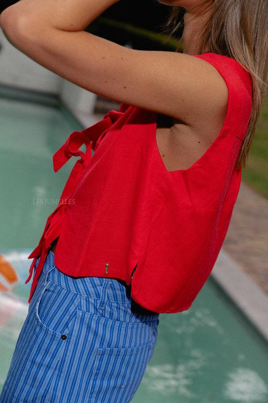 Les Jumelles Shelby Gilet Bitterzoet Rood