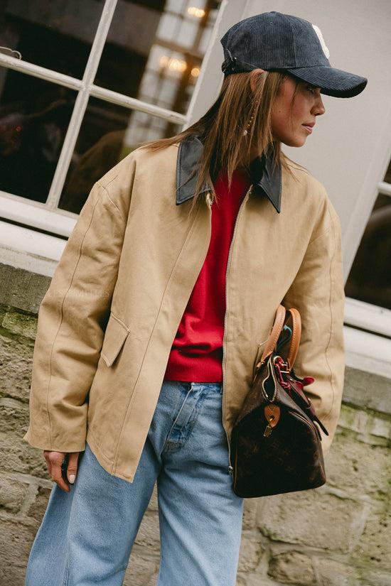 Les Jumelles Sina Jas Beige Met Zwart