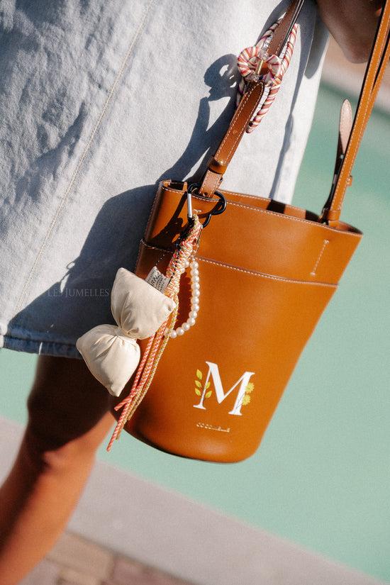 Les Jumelles Sleutelhanger Met Strik In Ecru