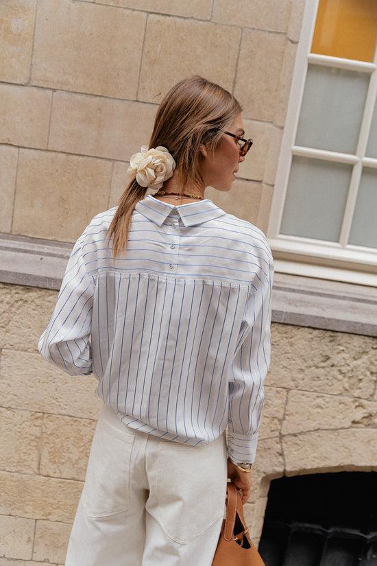 Les Jumelles SLFMairin LS Gestreept Shirt Wit