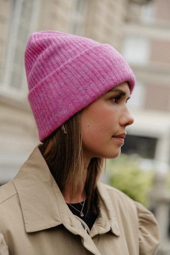 Les Jumelles SLFMaline Gebreide Muts Roze